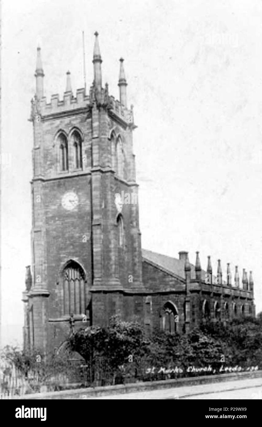 . Postcard of St Mark's, Woodhouse, Leeds, West Yorkshire, England