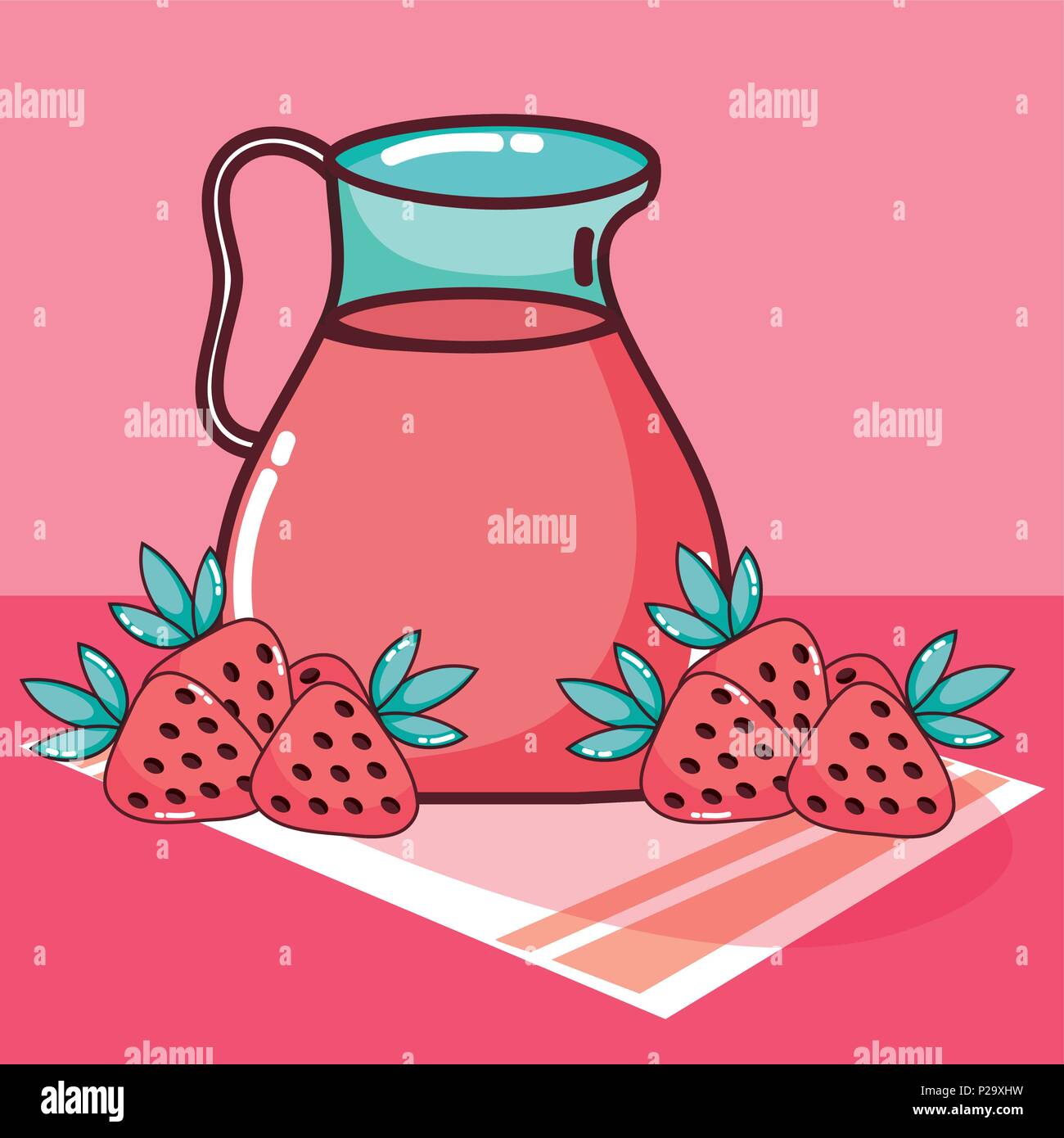 Strawberry fruit juice Stock Vector Image & Art - Alamy