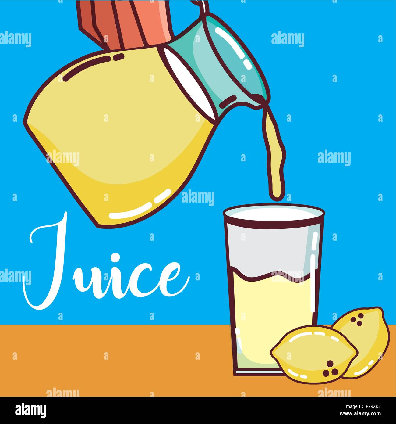 lemonade fruit juice Stock Vector Image & Art - Alamy