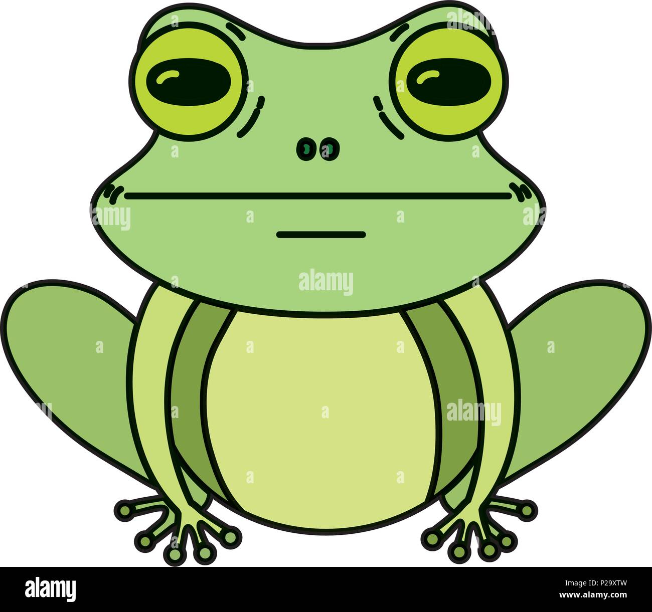 color cute exotic frog wild animal Stock Vector Image & Art - Alamy