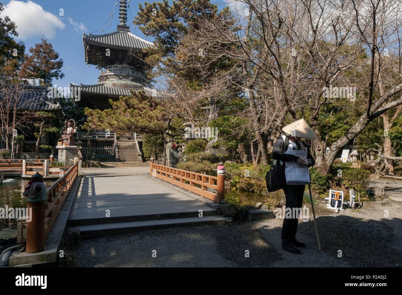 Japan, Shikoku island, Tokushima, city of Naruto, prefecture, Ryozen-ji temple Stock Photo