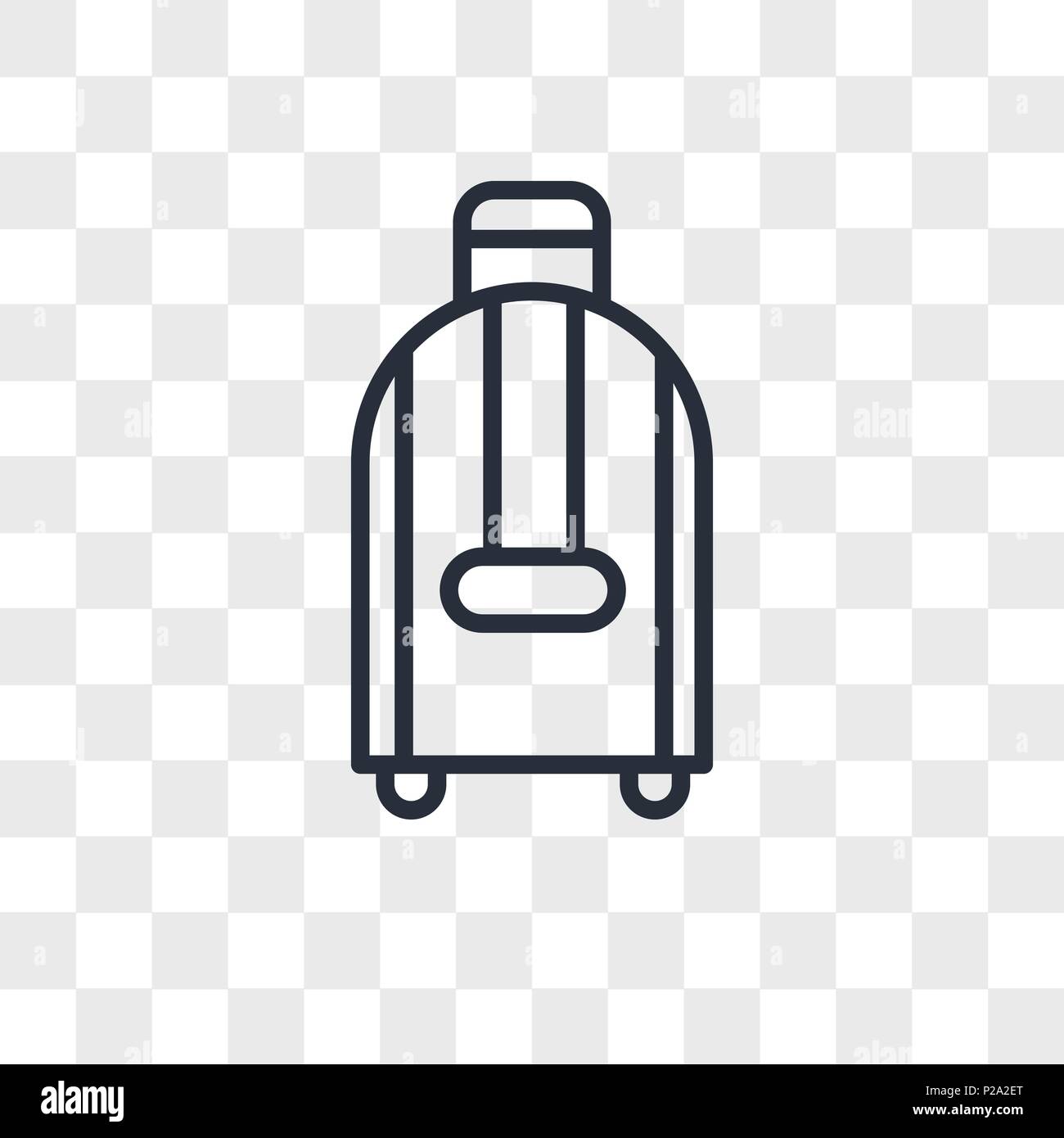 Suitcase vector icon isolated on transparent background, Suitcase logo ...