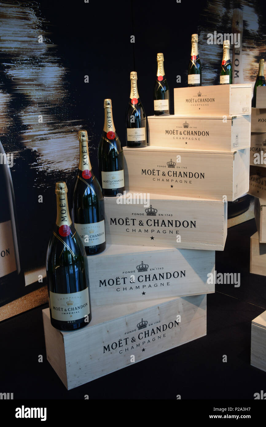 Moët & Chandon, entry hall of headquarters building, the famous Champagne  house founded in 1743 and owned today by luxury group LVMH, Epernay, France  Stock Photo - Alamy