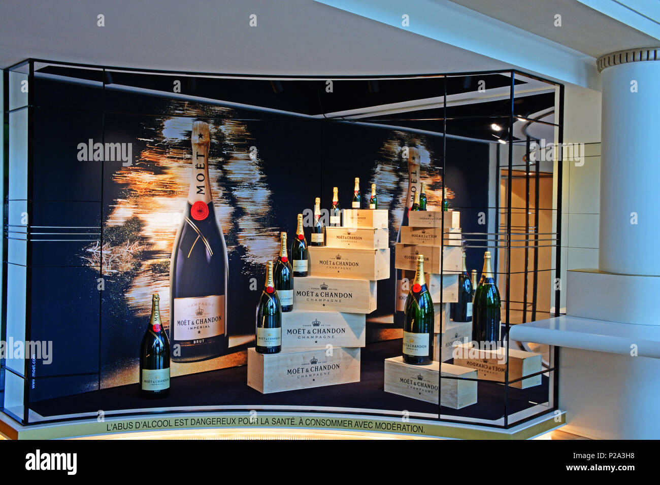 Moët & Chandon, entry hall of headquarters building, the famous Champagne  house founded in 1743 and owned today by luxury group LVMH,Epernay, France  Stock Photo - Alamy
