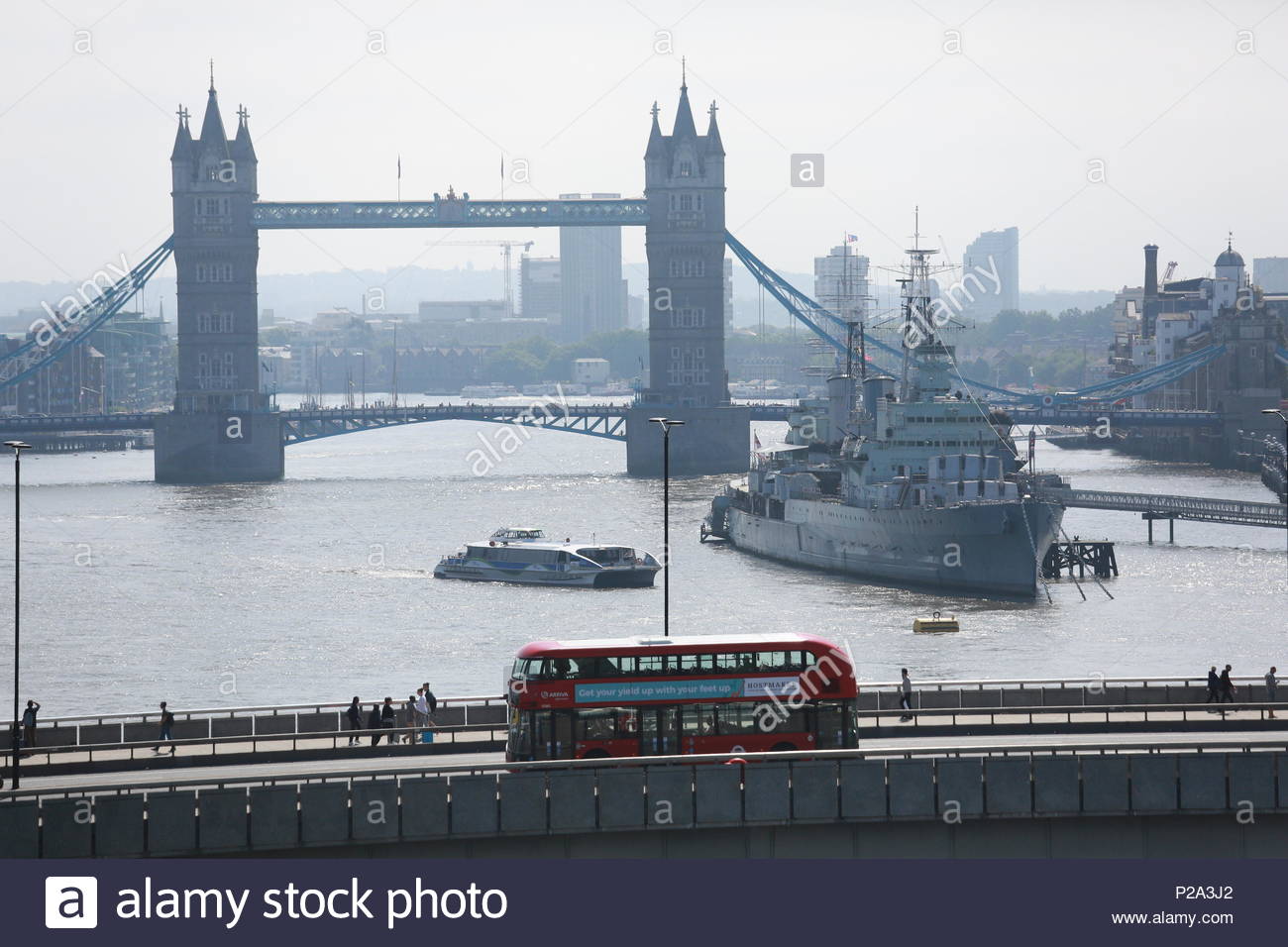 There was glorious weather in London this morning as early grey skies cleared and brought sunshine to the banks of the Thames. Stock Photo