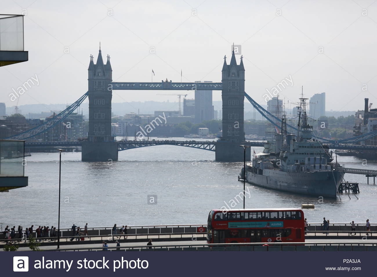 There was glorious weather in London this morning as early grey skies cleared and brought sunshine to the banks of the Thames. Stock Photo