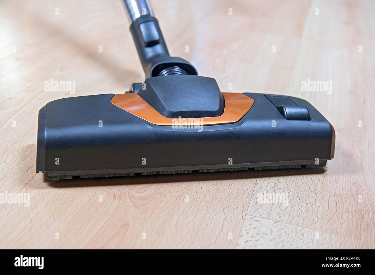 Head Of Vacuum Cleaner Sweeping Laminate Floor Cleaning The