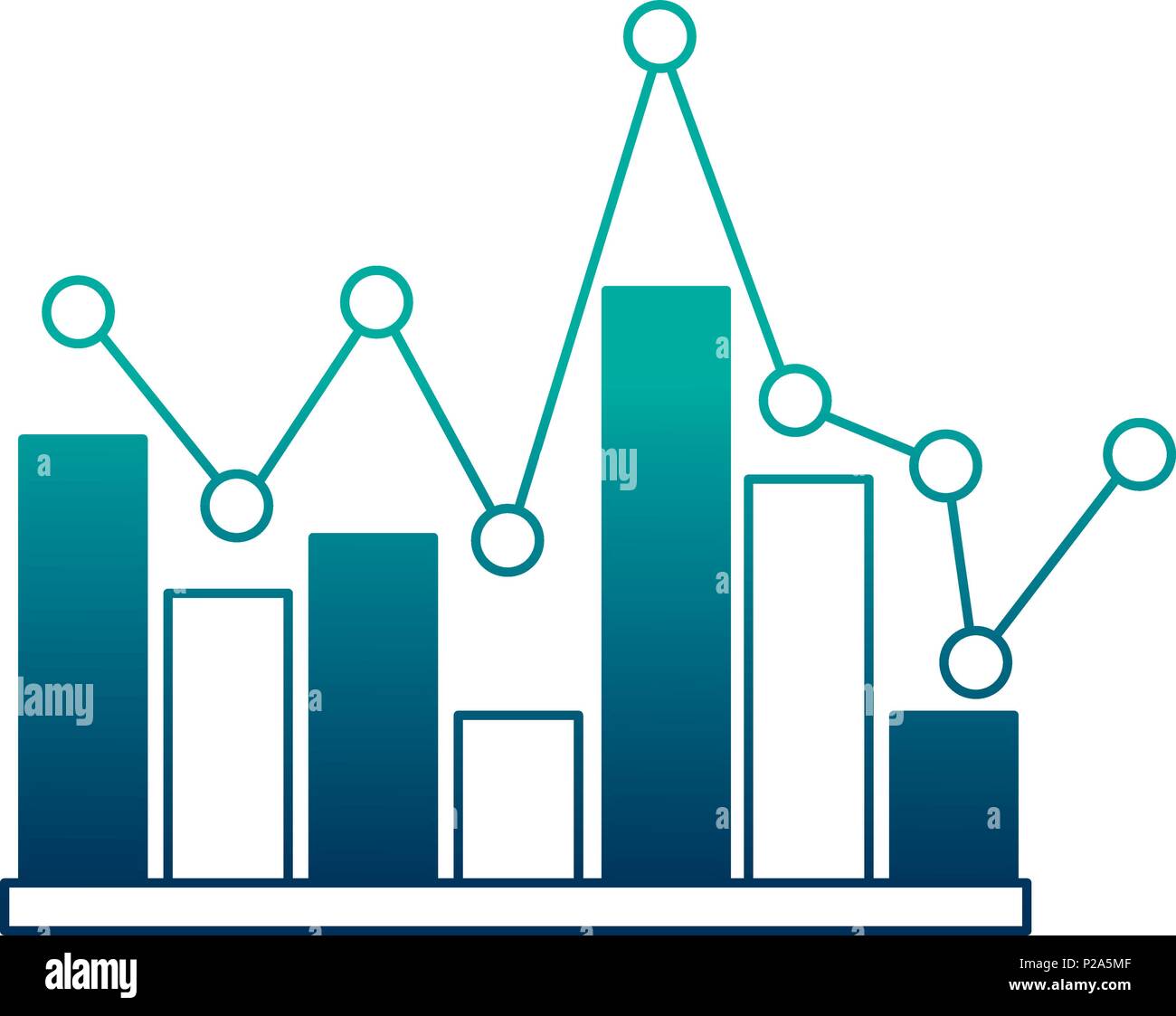 statistical graphics isolated icon vector illustration design Stock ...