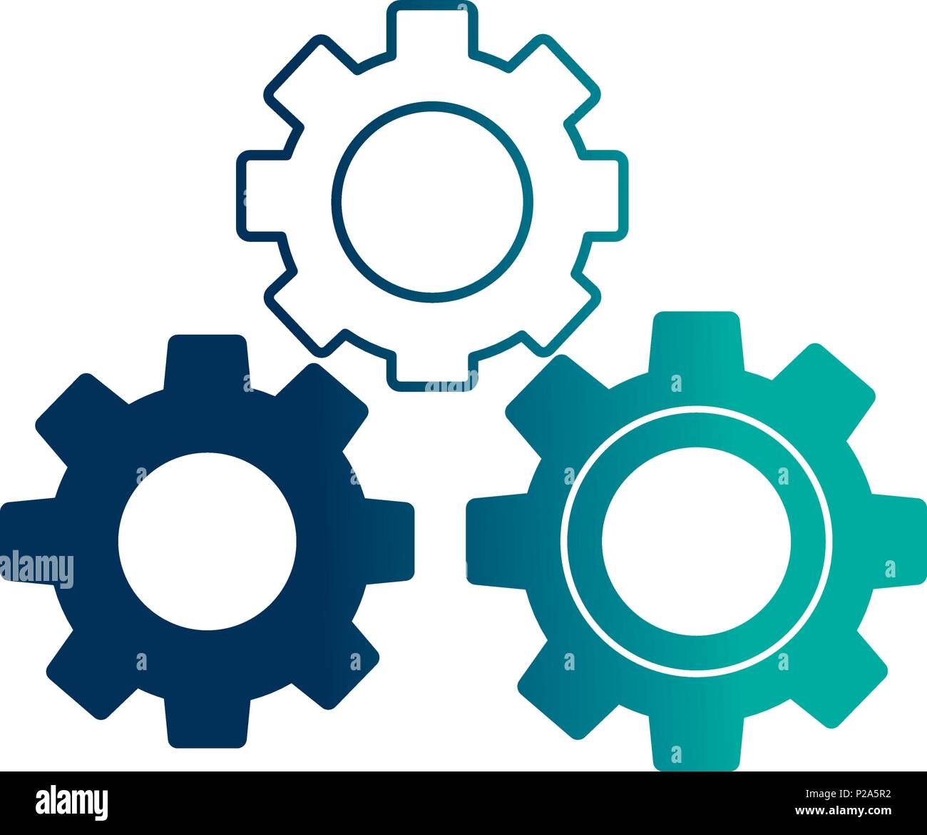 gears machine isolated icon vector illustration design Stock Vector ...