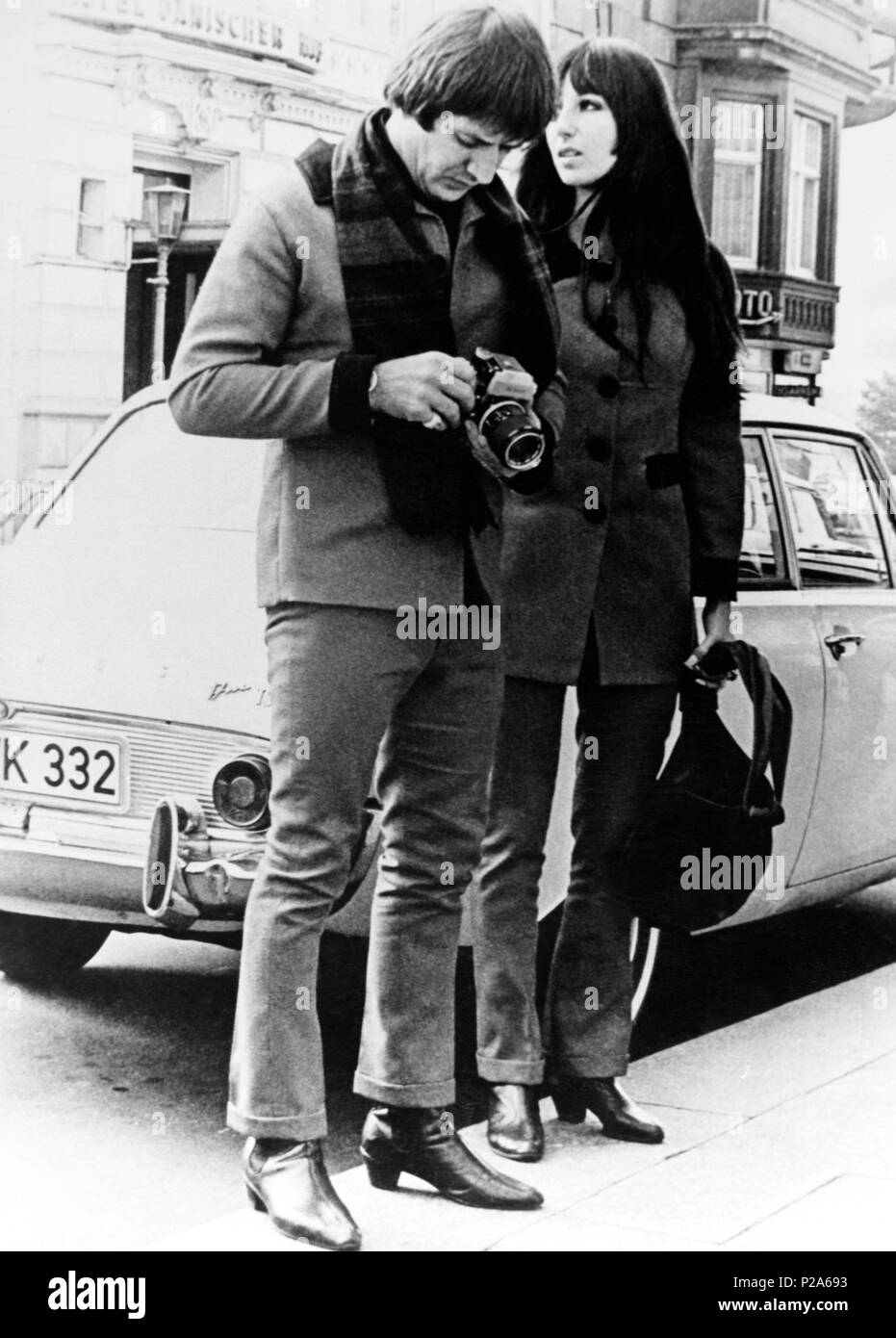 Cher y Sonny Bono. Stock Photo