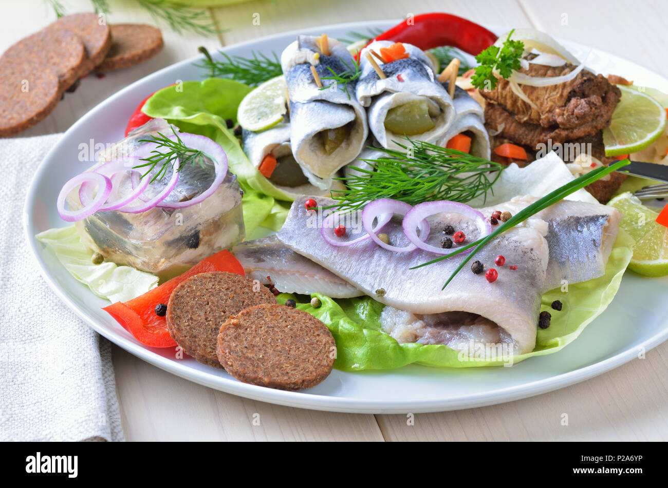 Salt herrings bread for hires stock photography and images Alamy