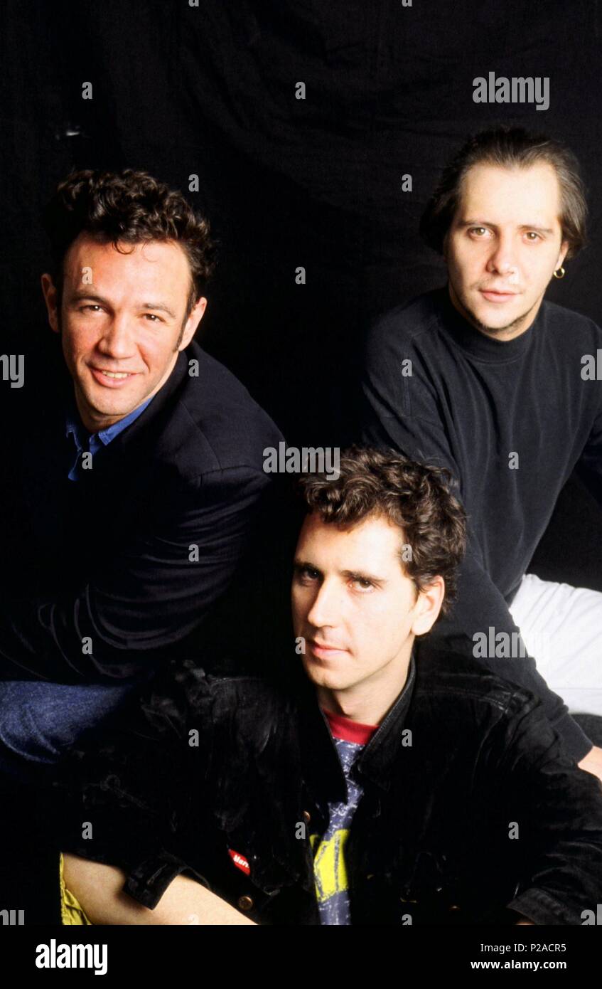 La Union, el grupo musical español creado a finales de 1982 por tres estudiantes de Publicidad: Íñigo Zabala, Mario Martínez y Luis Bolín. (60840011). Stock Photo