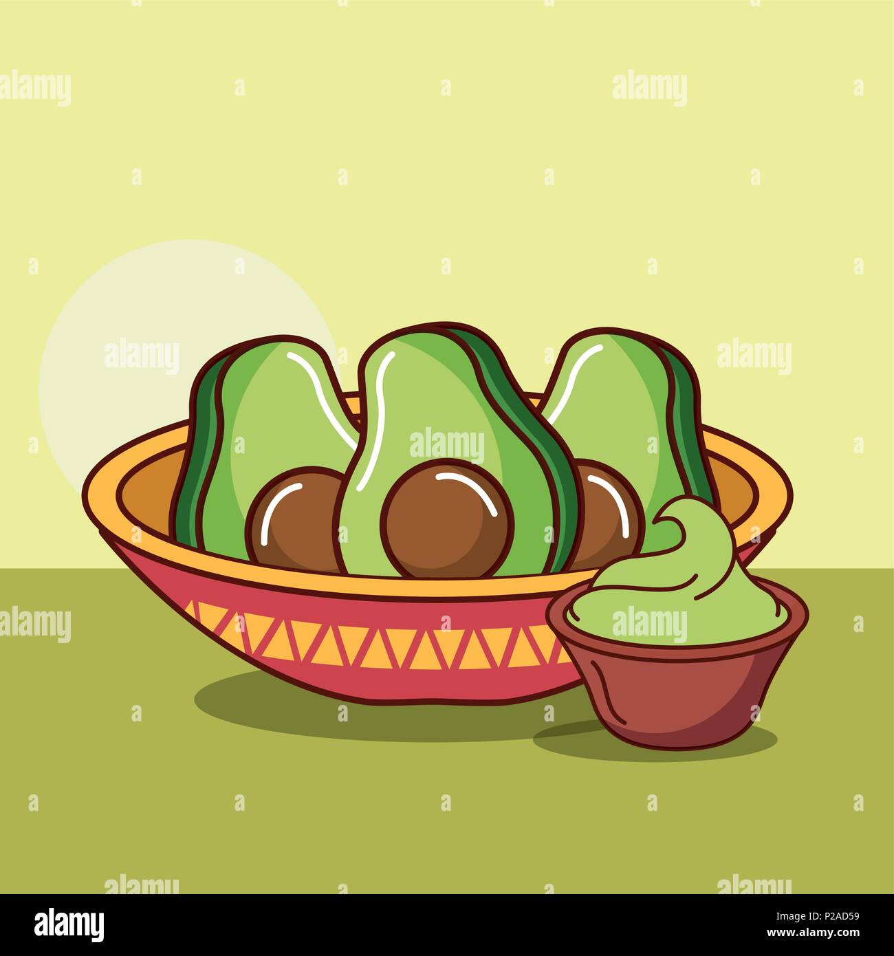 mexican-food-card-stock-vector-image-art-alamy