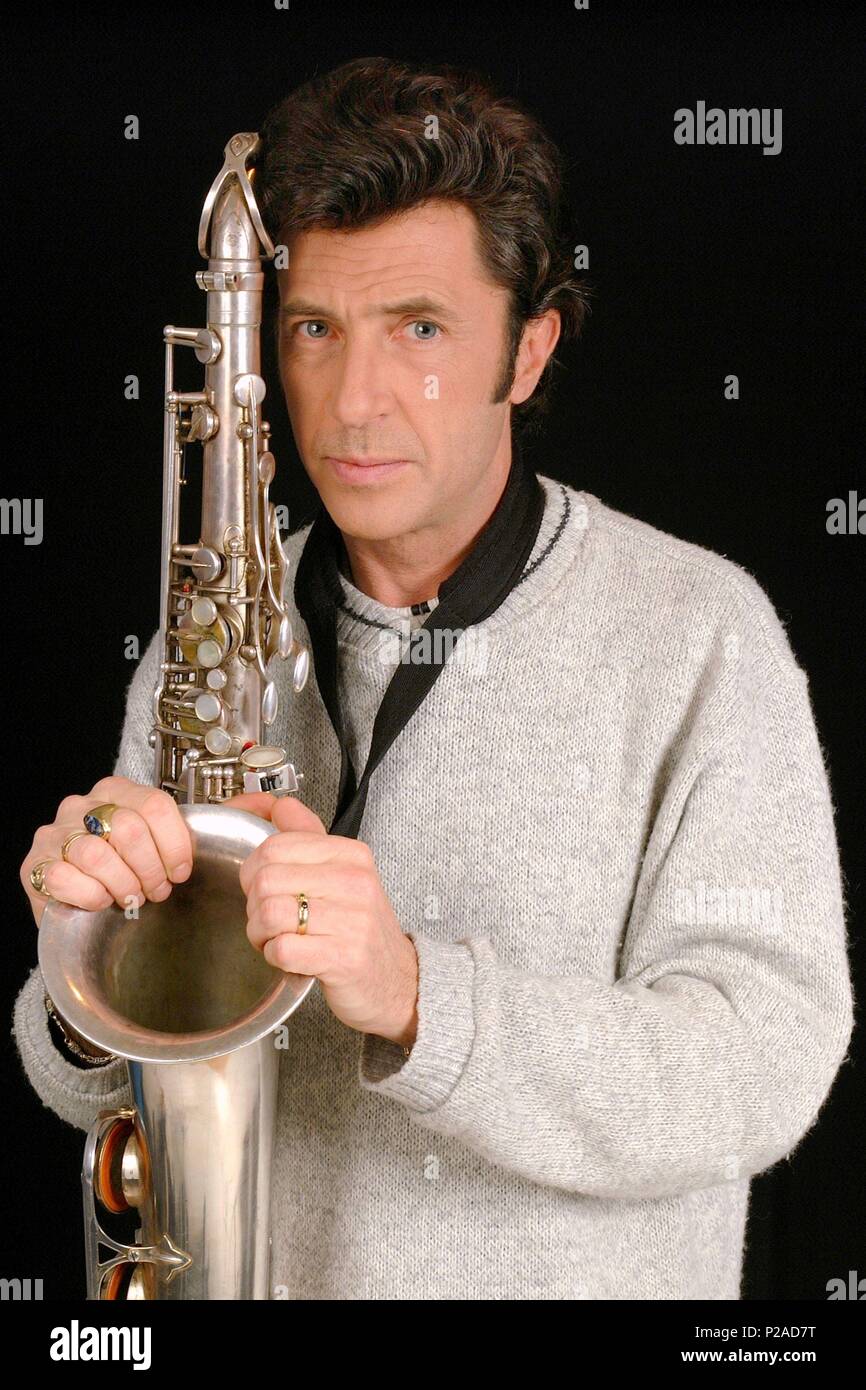 The spanish flute player and saxophonist Pardo Stock Photo Alamy