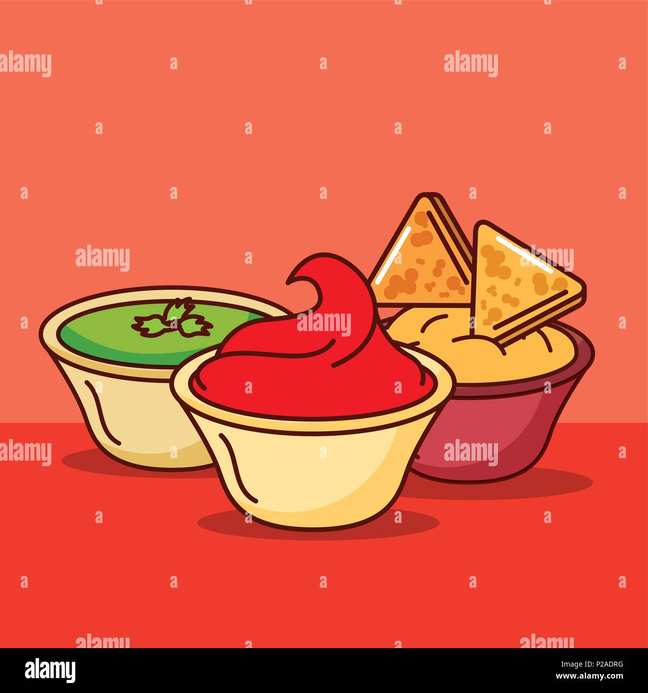 Mexican Food Card Stock Vector Image Art Alamy