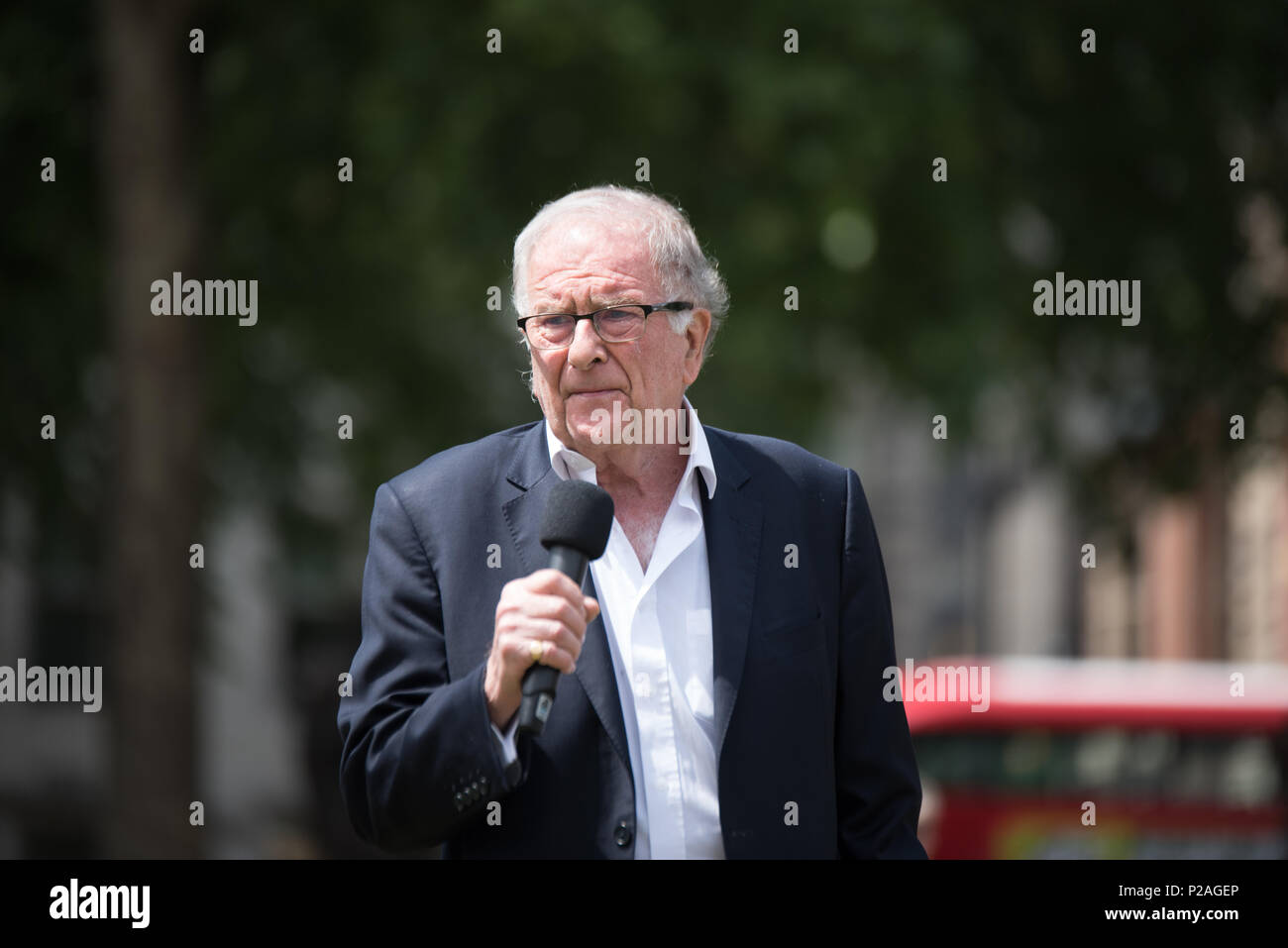 London, UK. 14th June 2018. Speaker Sir Roger Gale rally to STOP Live Transport 2018 unnecessary suffering in Parliament Square June 14 2018, London, UK. Credit: See Li/Alamy Live News Stock Photo