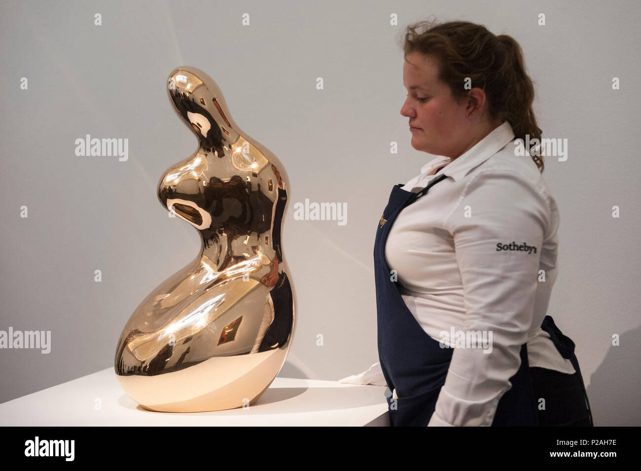 London, UK.  14 June 2018. ''Déméter'' by Jean Arp, (Est. £700,000 - 1,000,000). Preview of Impressionist & Modern and Contemporary art sales, which will take place at Sotheby's New Bond Street on 19 and 26 June 2018 respectively.  Credit: Stephen Chung / Alamy Live News Stock Photo