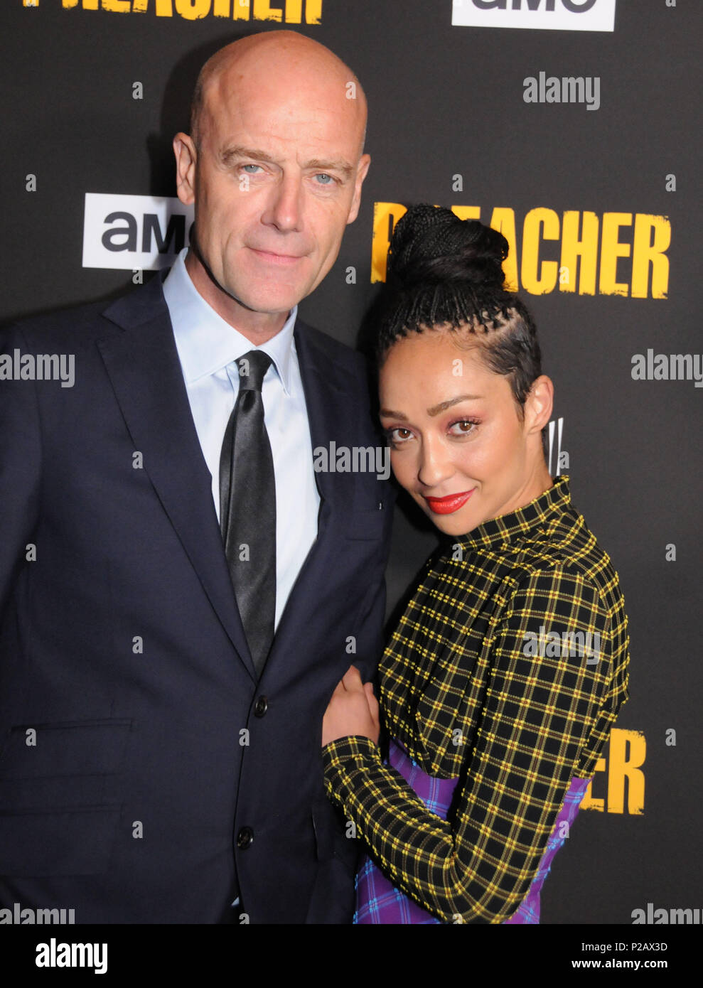 LOS ANGELES, CA - JUNE 14: (L-R) Actor Pip Torrens and actress Ruth Negga attend AMC's 'Preacher' Season 3 Premiere Party on June 14, 2018 at The Hearth and Hound in Los Angeles, California. Photo by Barry King/Alamy Live News Stock Photo