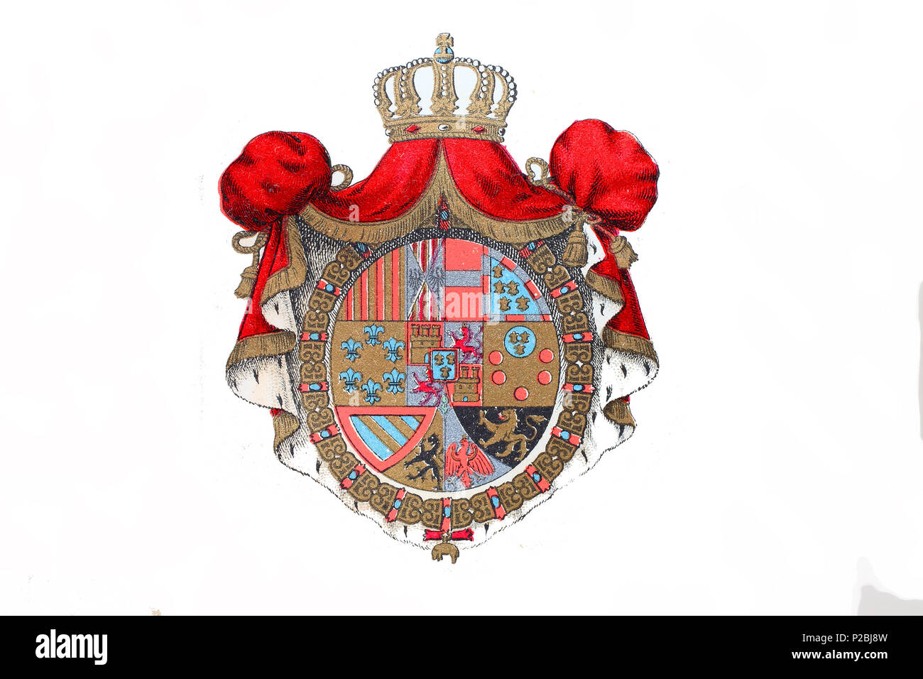 Coat of arms of the Kingdom of Spain, Wappen des Königreich Spanien
