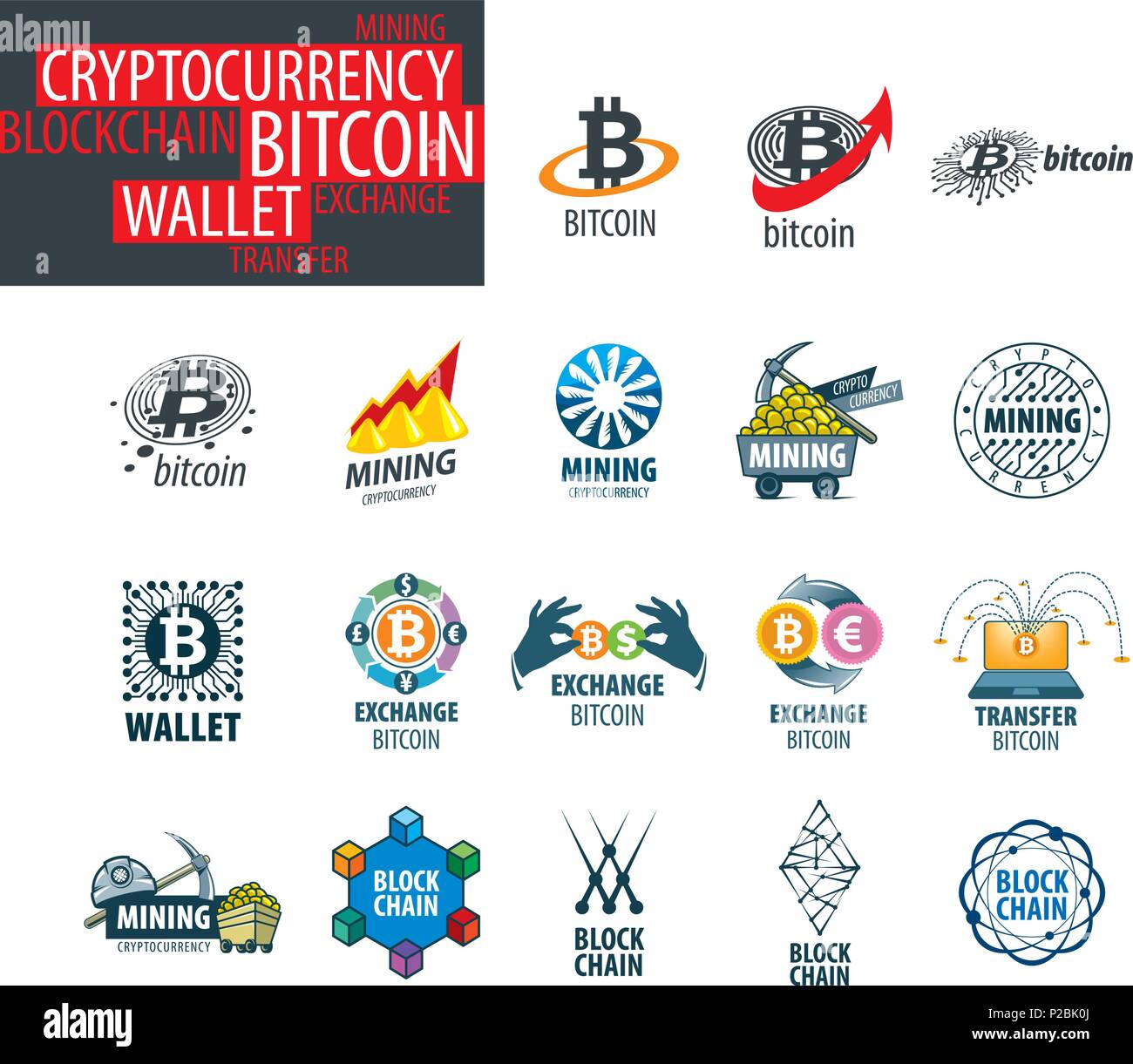 vector icon set for cryptography Stock Vector Image & Art - Alamy