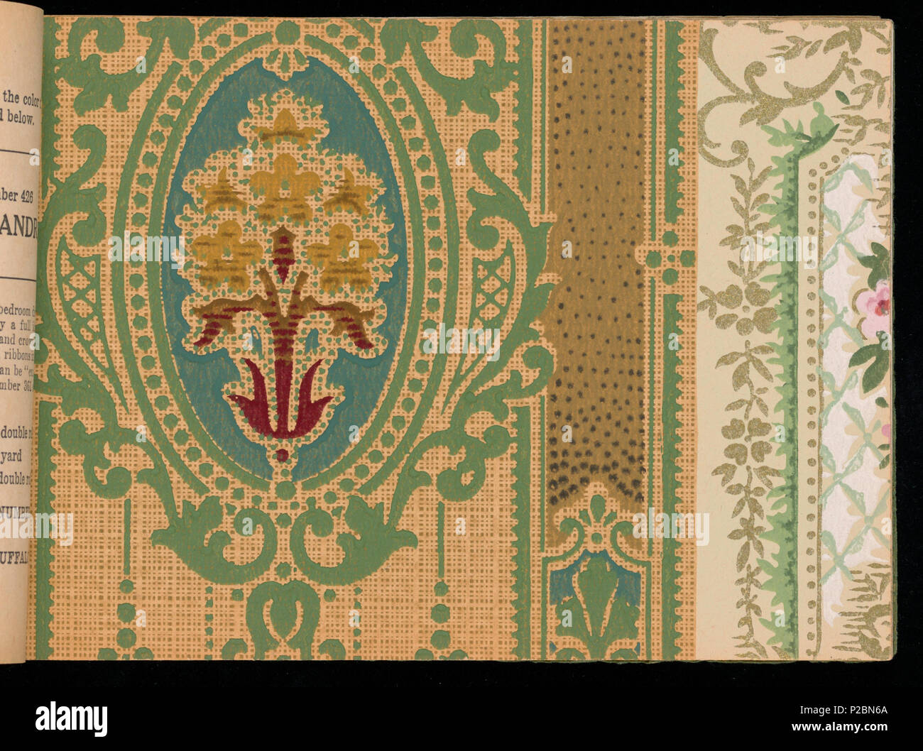 English Sample Book The Larkin Wallpaper Book No 4 Ca 1915 English Mail Order Sample Book Which Includes Designs For Every Room In The Home Includes Floral Designs Imitation Tapestry