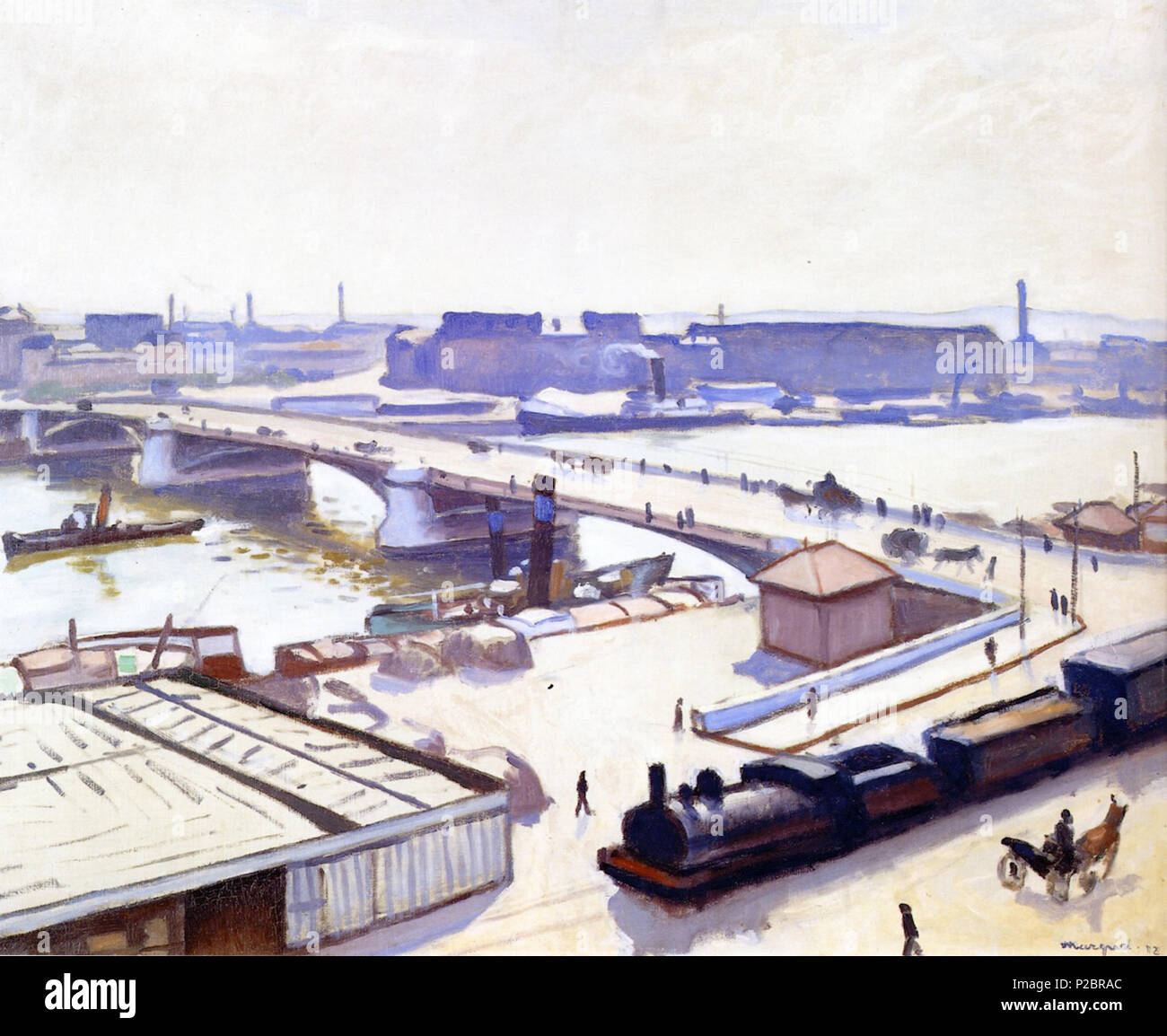 . The quai de Paris in Rouen . English The Quai de Paris in Rouen