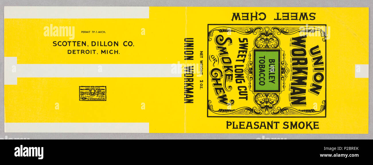 . English: Tobacco Label (USA), ca. 1900 . circa 1900 306 Tobacco Label ...