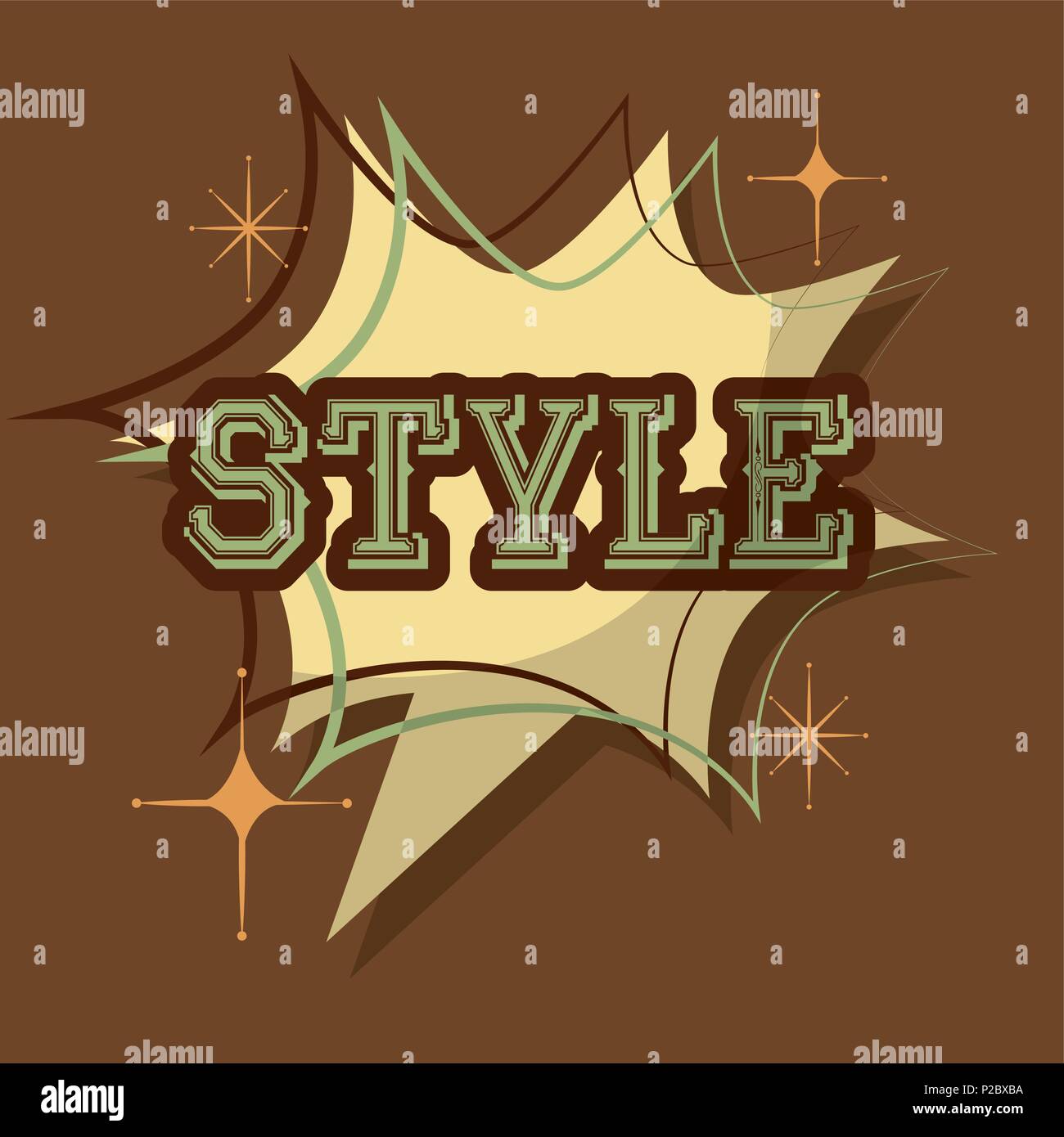 retro vintage style comic speech bubble vector illustration Stock ...
