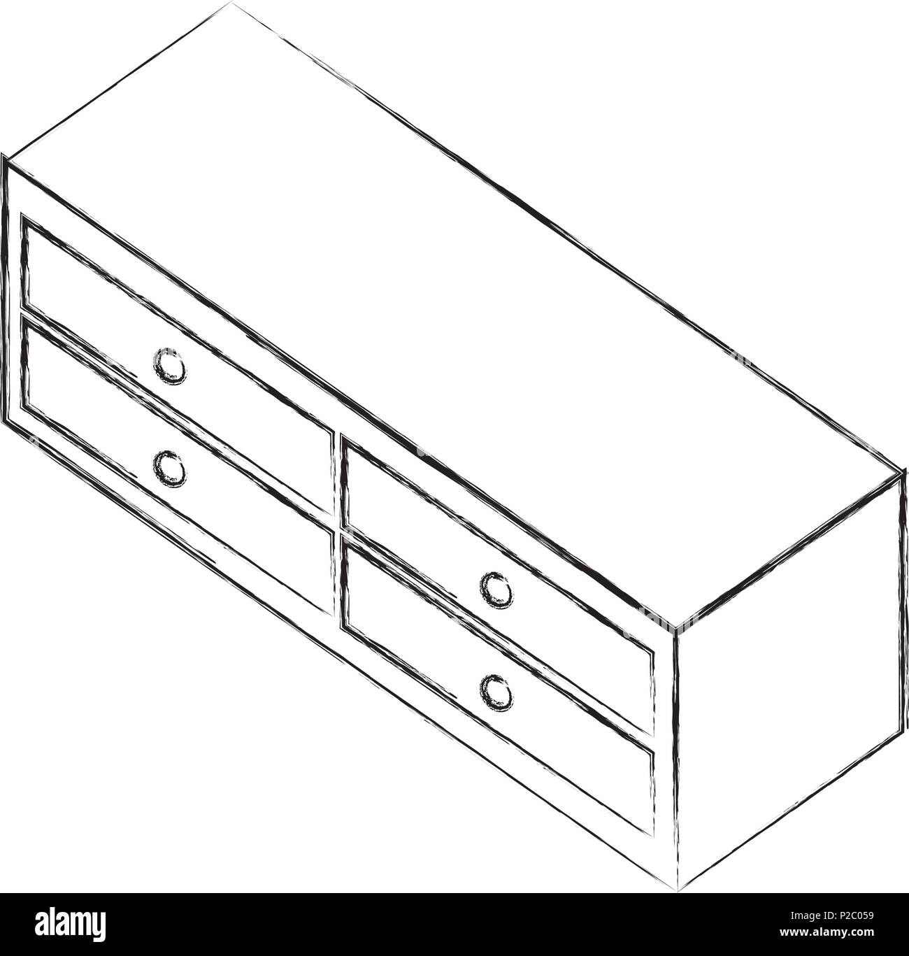 wooden furniture drawers decoration Stock Vector Image & Art