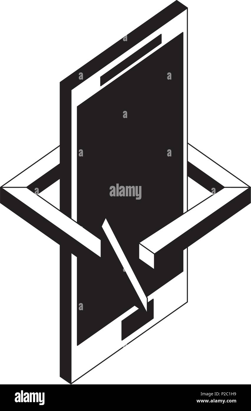 smartphone arrow 360 degree Stock Vector