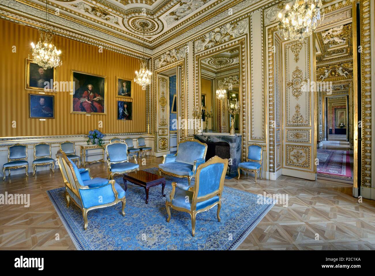 France, Paris, hotel de Monaco, embassy of Poland, the Flora's room Stock Photo