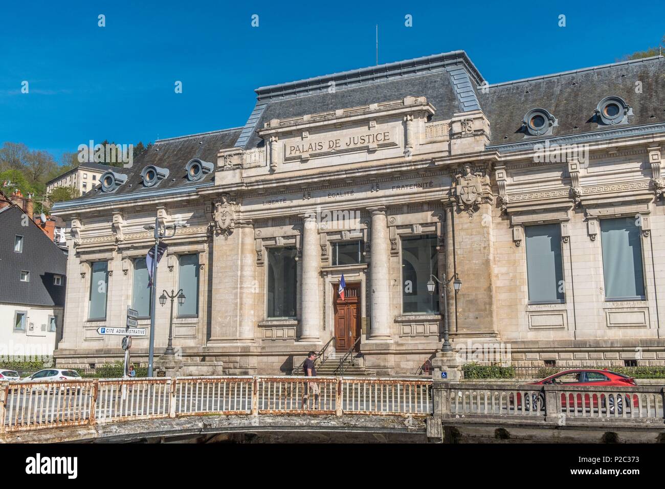 France, Correze, Tulle, Law Court, Vezere valley Stock Photo