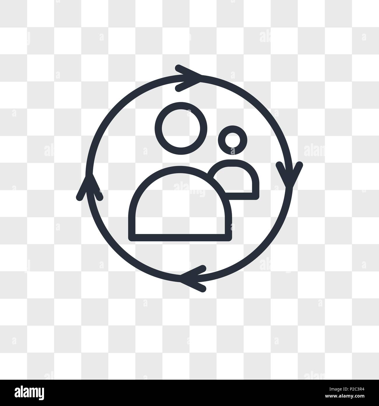 remarketing vector icon isolated on transparent background, remarketing ...