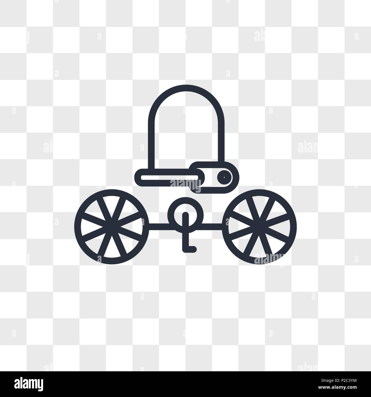 Bike Lock Vector Icon Isolated On Transparent Background Logo Concept Bike Lock Vector Icon Isolated On Transparent Background Logo Concept