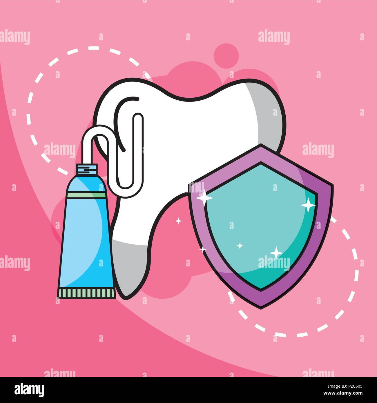 toothpaste tooth dental protection Stock Vector Image & Art - Alamy