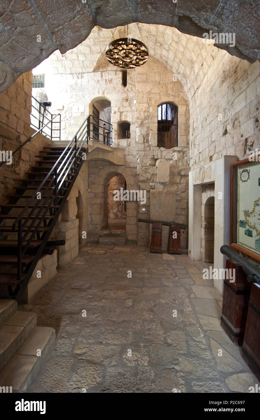 Museum inside Limassol Castle in Limassol, Limassol District, Cyprus Stock Photo