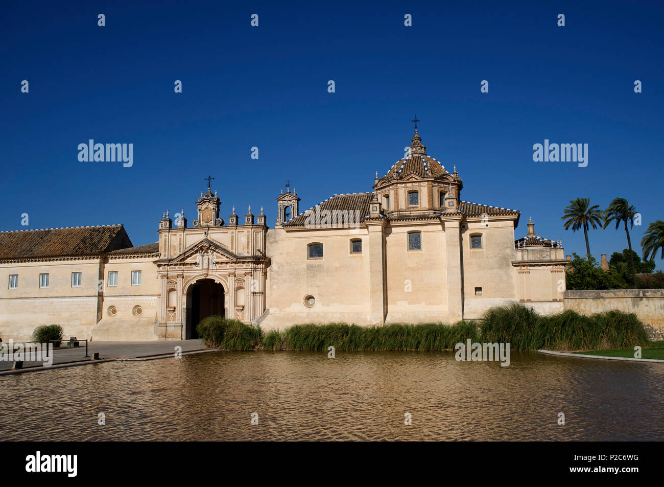 Museum for contempory art, CAAC, Centro Andaluz de Arte Contemporaneo, Monasterio de la Cartuja, Seville, Andalusia, Spain, Euro Stock Photo