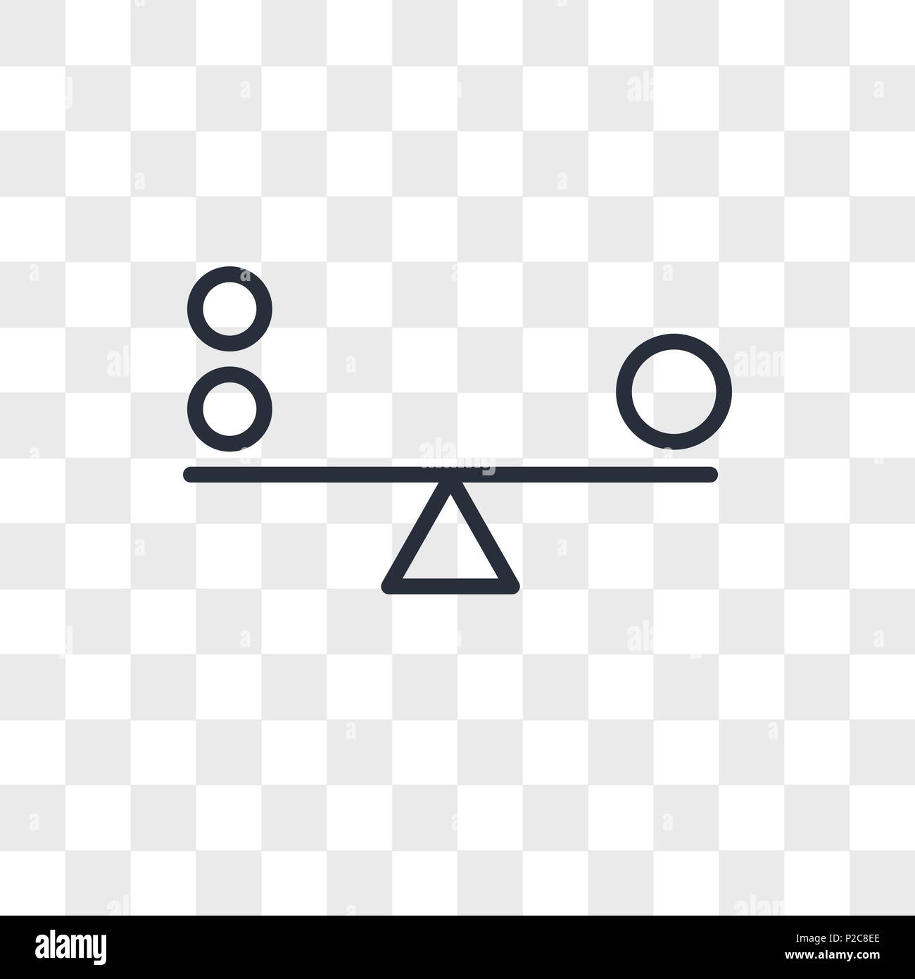 Balance vector icon isolated on transparent background, Balance logo  concept Stock Vector Image & Art - Alamy