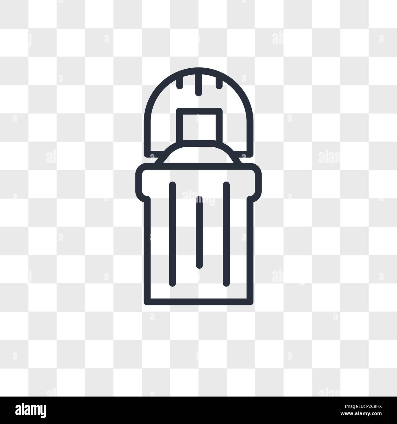 Column vector icon isolated on transparent background, Column logo concept Stock Vector