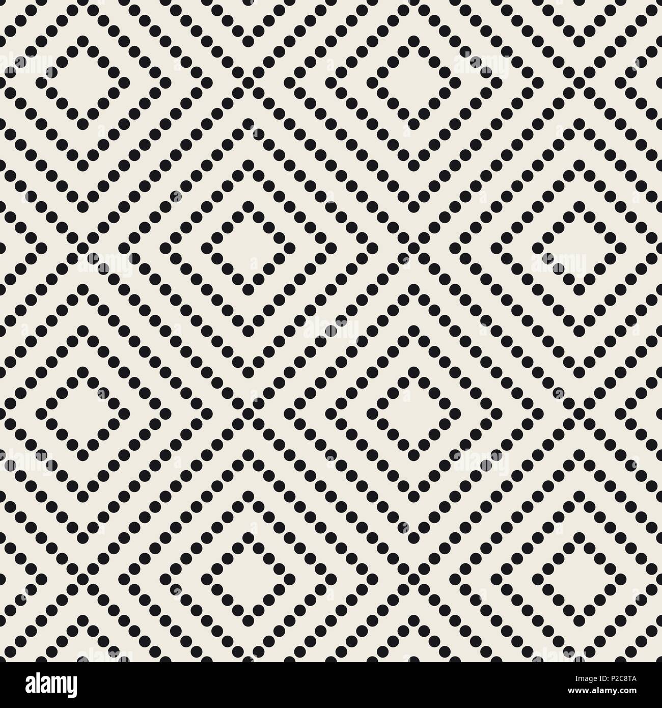 Vector seamless pattern. Modern stylish abstract texture. Repeating geometric tiles from striped elements Stock Vector
