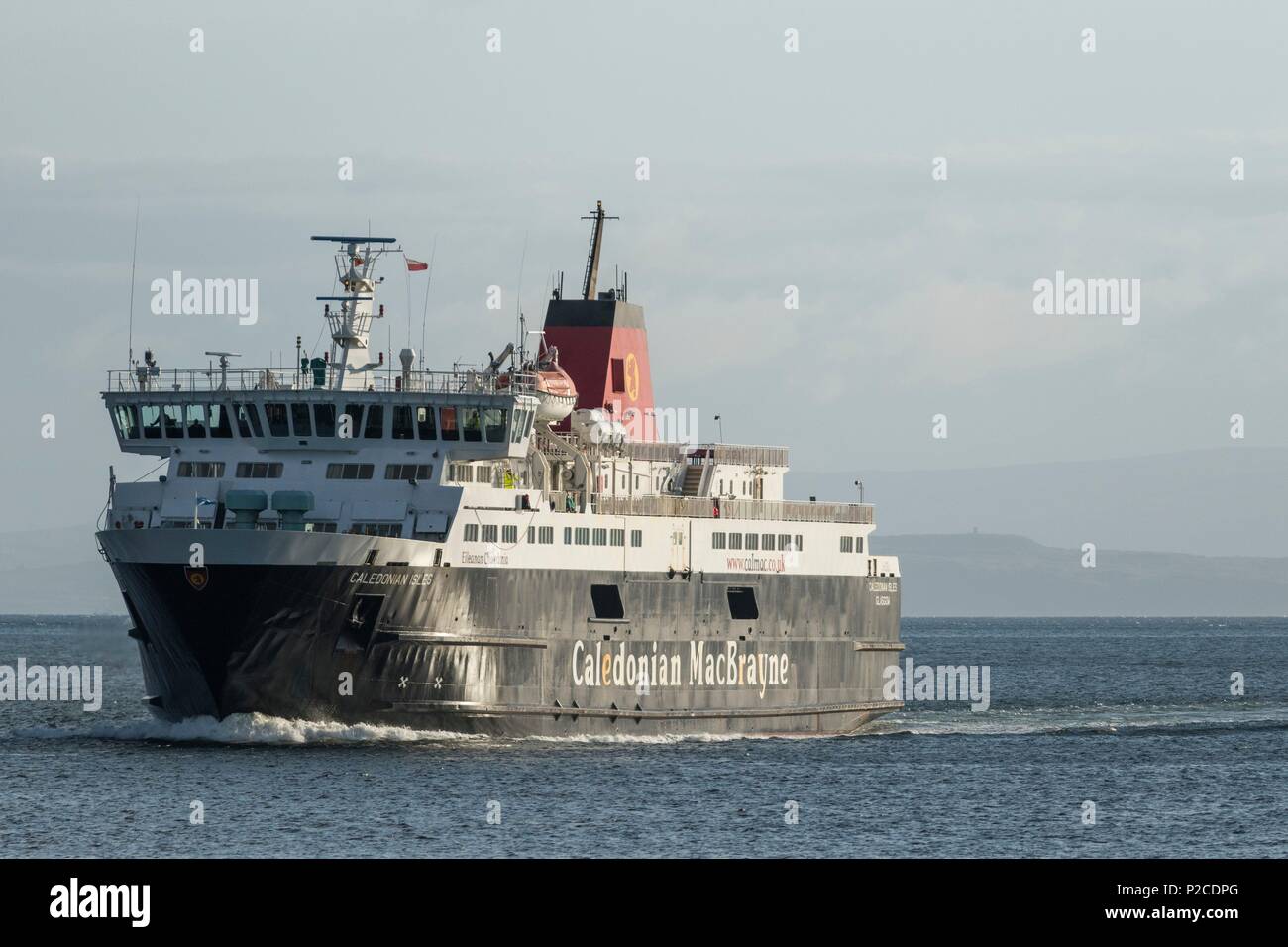 United Kingdom, Scotland, North Ayrshire, Arran island, Brodick, ferry between island and the continent Stock Photo