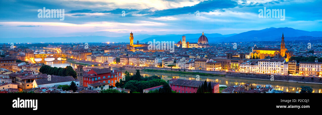 View of Florence from Piazzale Michelangelo, Florence, Italy Stock Photo