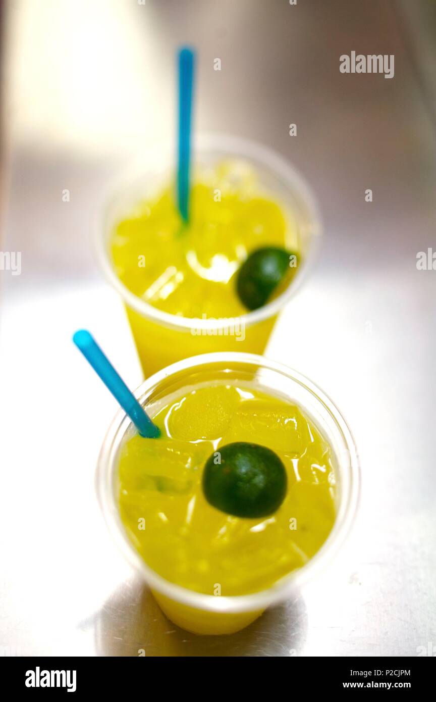 Singapore, street food, lemonade stall Stock Photo Alamy