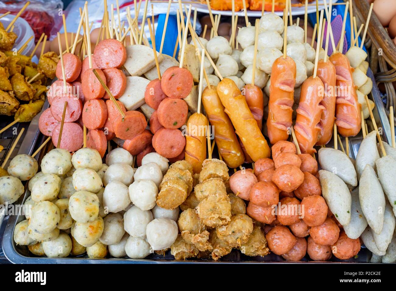 Thailand, Bangkok, Phra Nakhon district, street food Stock Photo