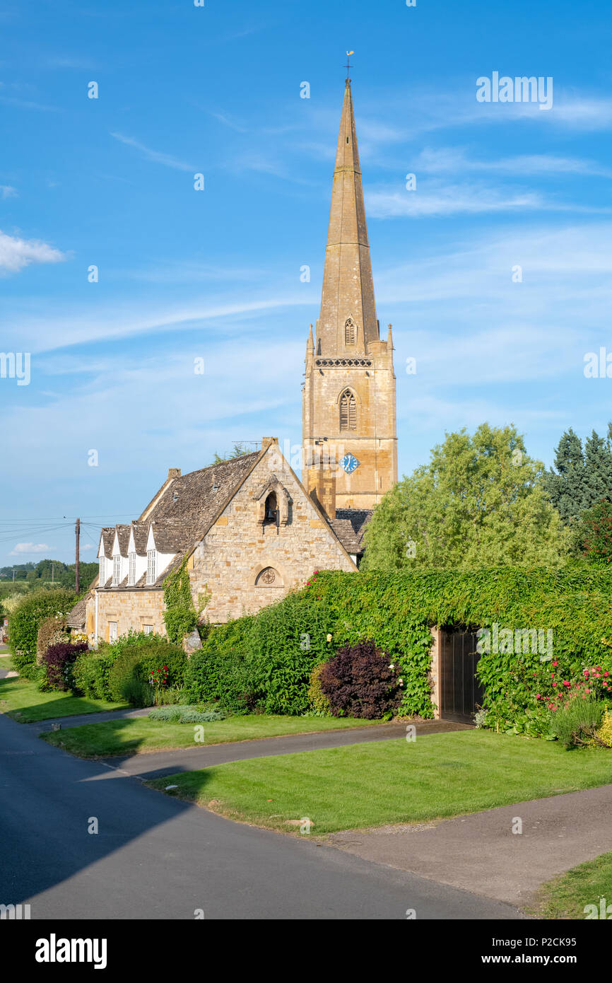 St Gregory’s church in the village of Tredington, Warwickshire, England. Stock Photo
