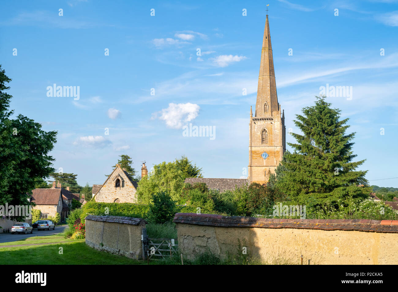 St Gregory’s church in the village of Tredington, Warwickshire, England. Stock Photo