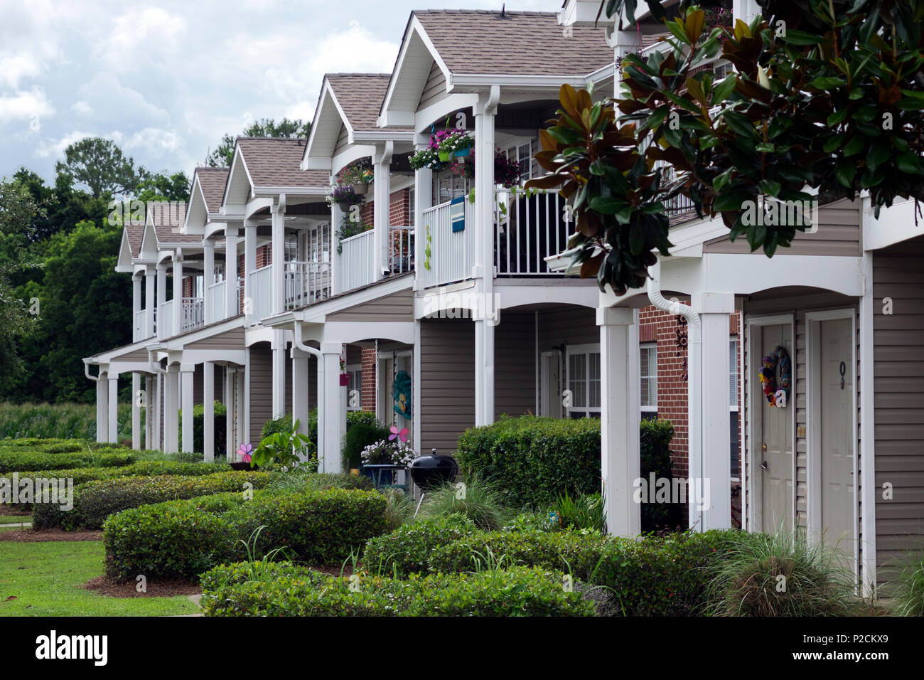 Apartment complex in southern Alabama, USA Stock Photo Alamy