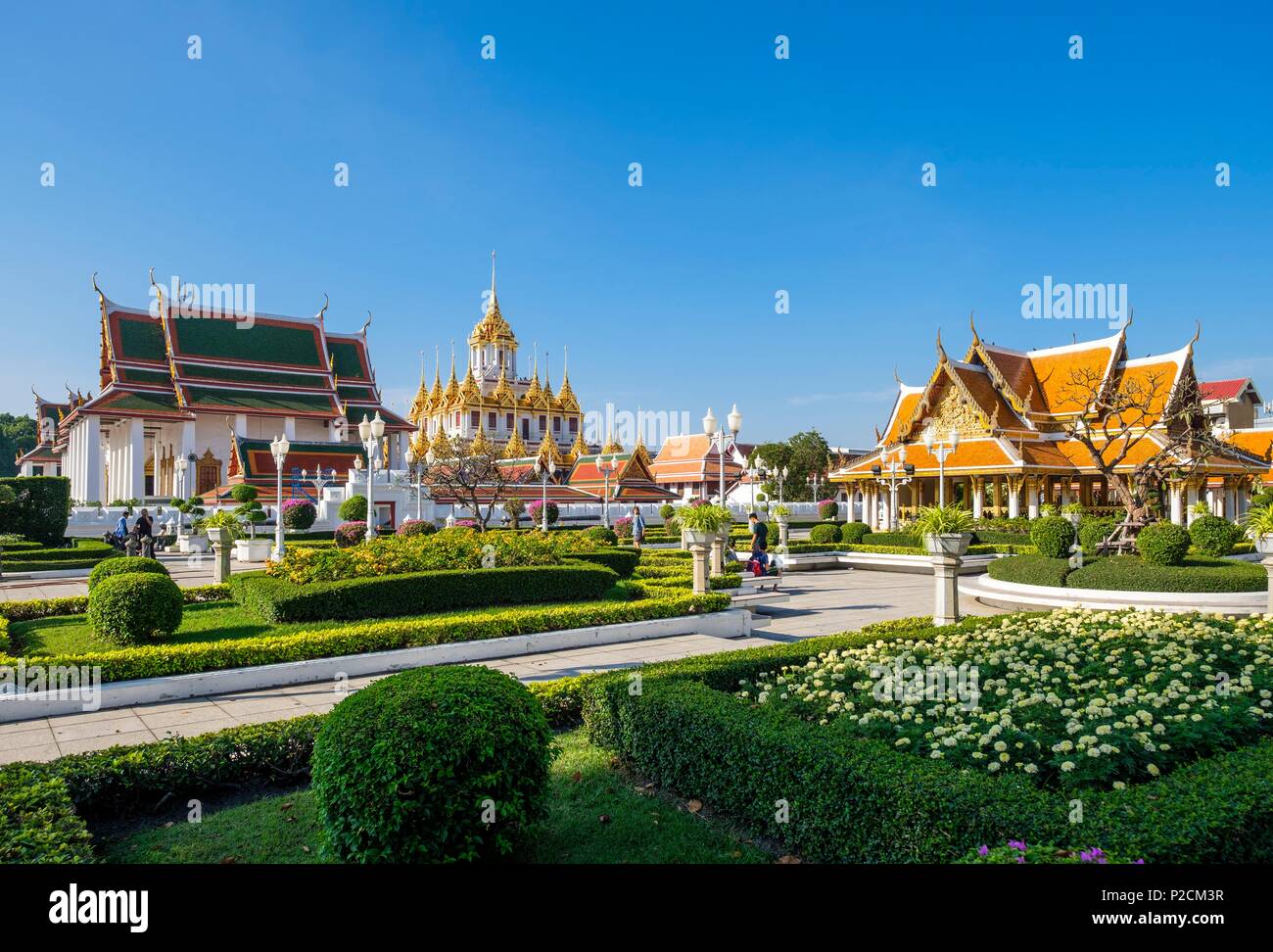 Thailand, Bangkok, Phra Nakhon district, Wat Ratchanatdaram Stock Photo