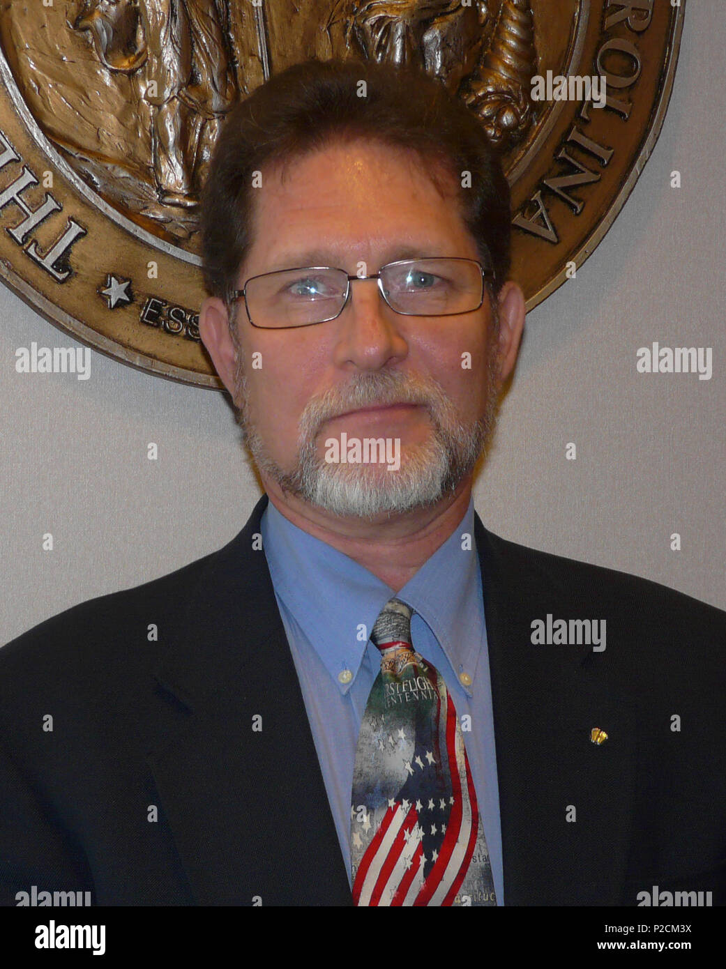 . English: This is the profile photo on the N.C. General Assembly website for the 2011-2012 legislative session. 13 October 2010. State of North Carolina 30 Larry G Pittman NCGA 2012 Stock Photo