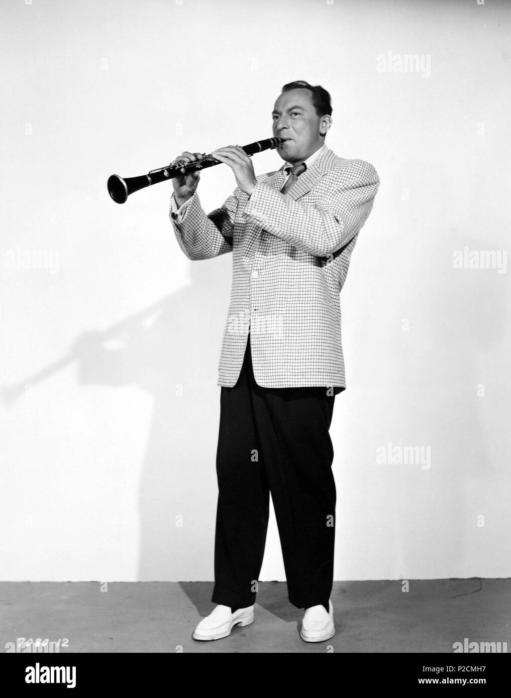 Woody Herman, American jazz clarinetist, alto and soprano saxophonist, singer, and big band leader. Stock Photo